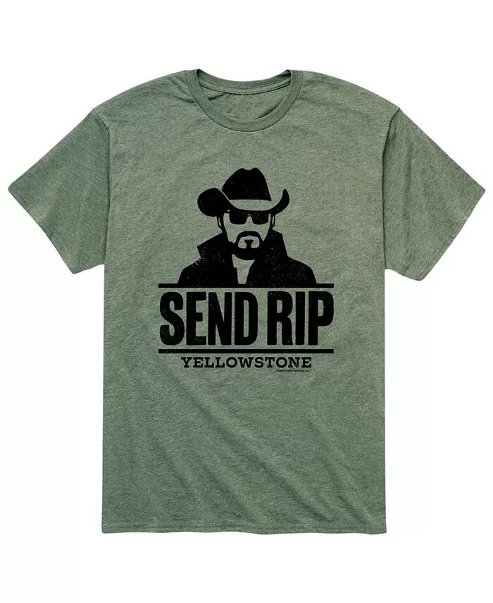 

Мужская футболка Yellowstone Send Rip AIRWAVES, зеленый