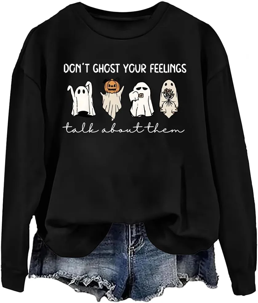 

Толстовка Don't Ghost Your Feelings Talk About Them Halloween Ghost woati