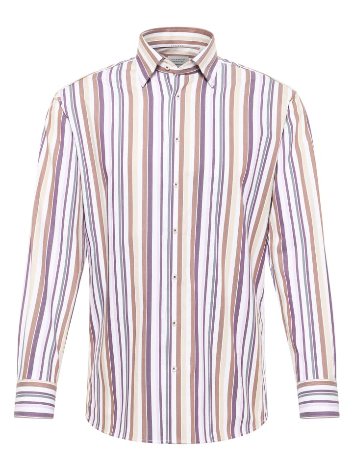 

Eterna Рубашка MODERN FIT баклажанового цвета