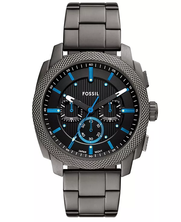 

Мужские часы-хронограф с автоматическим механизмом из нержавеющей стали цвета оружейной бронзы, 44 мм Fossil, smoke