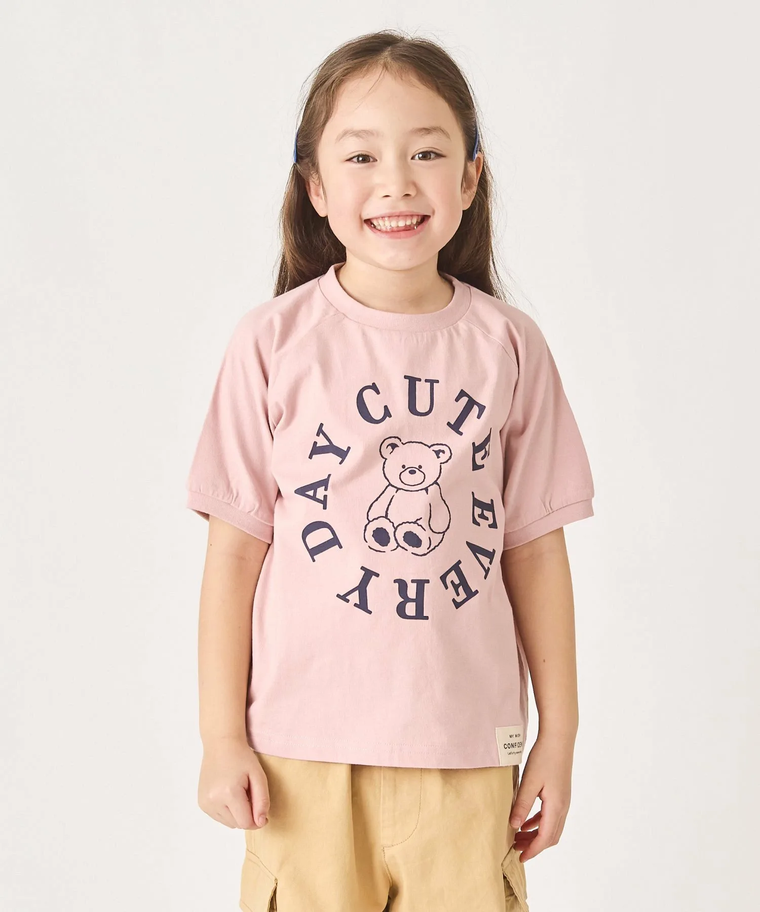 Футболка с коротким рукавом и принтом Ever Closet, Dusty Pink