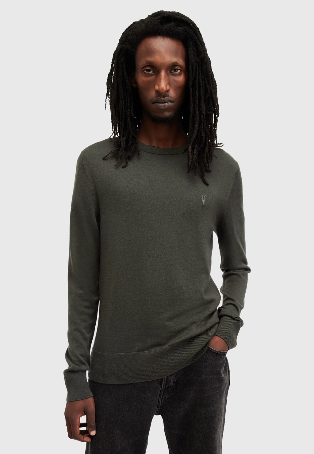 

Джемпер MODE CREW AllSaints, зеленый