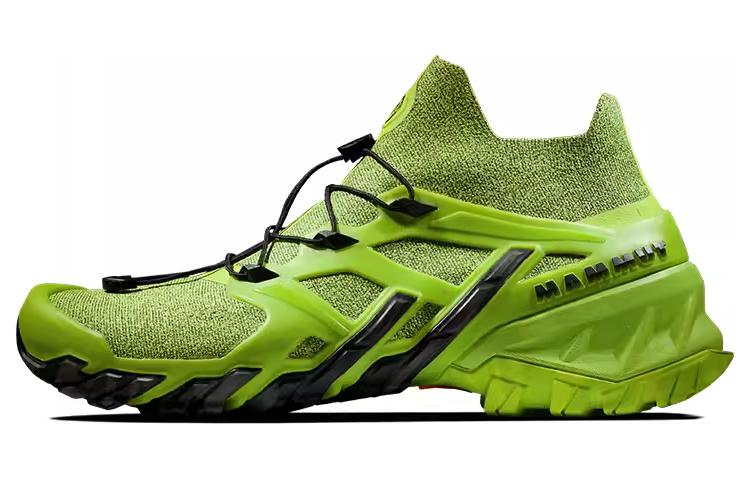 

Mammut Aegility Мужские кроссовки средней высоты с амортизацией, устойчивые к истиранию, дышащие, защитные, цвет неоново-зеленый-черный