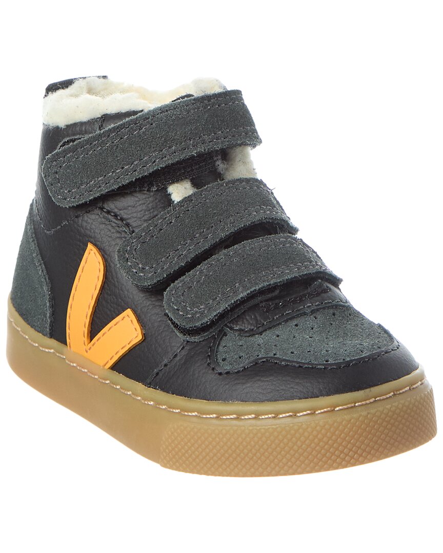 

Зимние кожаные кроссовки VEJA Small V-10, черный