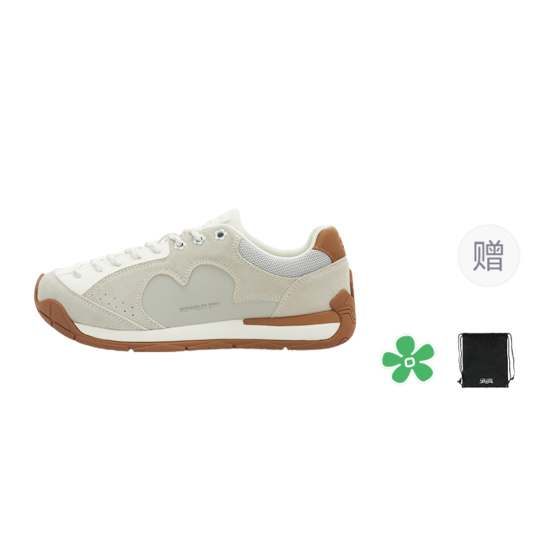 

Обувь с мелкими цветочками, износостойкая, нескользящая, низкая, повседневная, унисекс We Flower, moonсветлый серый (gift included)