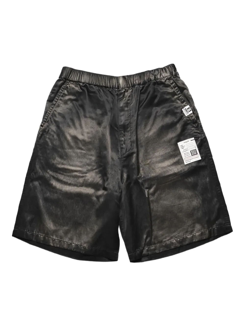 

Атласные шорты на эластичном поясе Maison Mihara Yasuhiro, черный