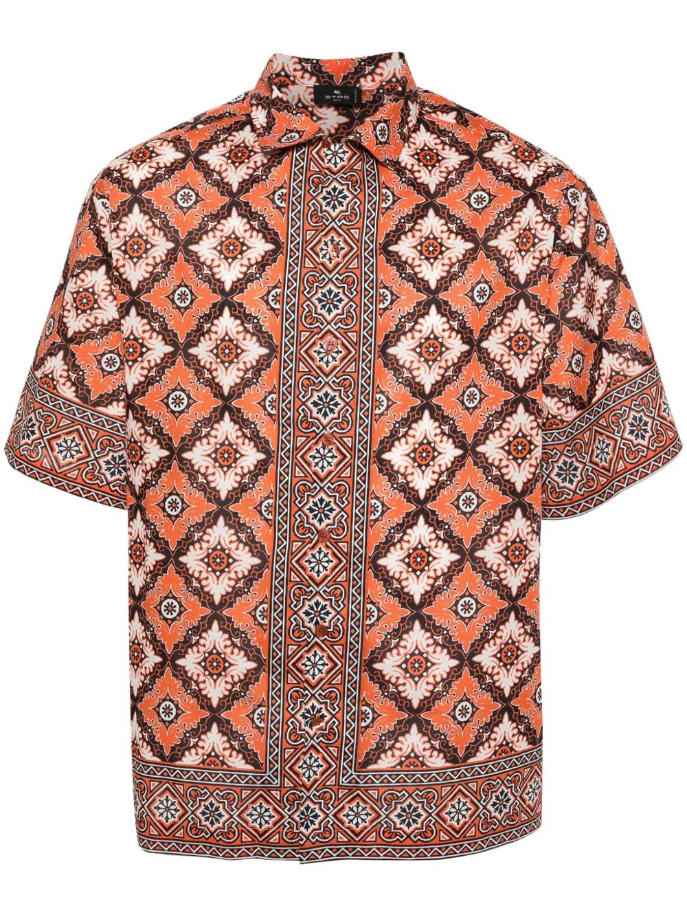 

Рубашка с принтом ETRO, оранжевый