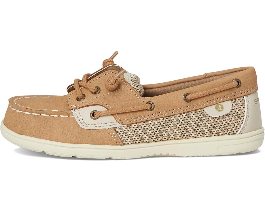 Детские лодочки Sperry Shoresider 3-Eye (Little Kid/Big Kid) Sperry Kids, Linen — фото 4