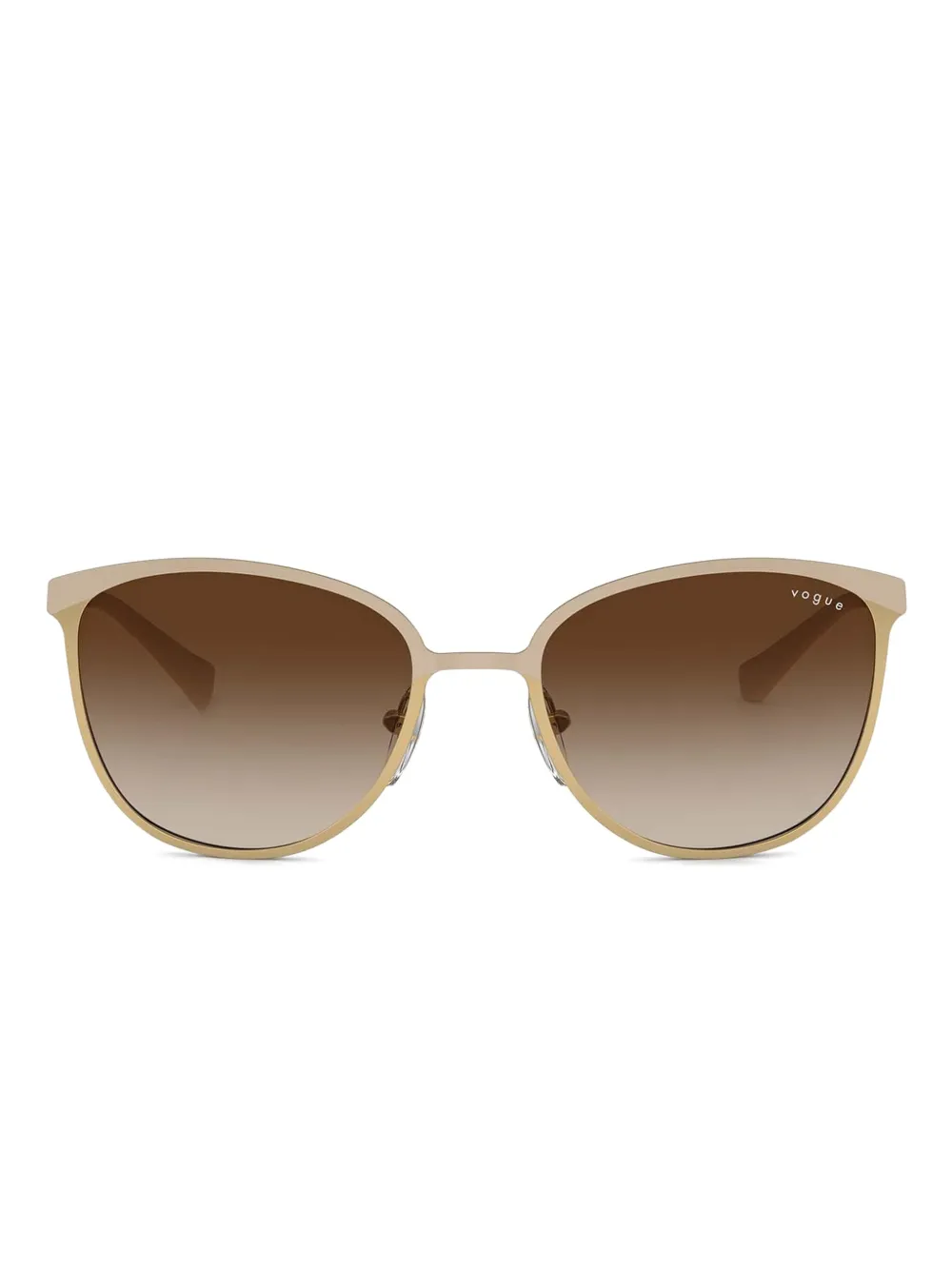 

Солнцезащитные очки в геометричной оправе Vogue, бежевый