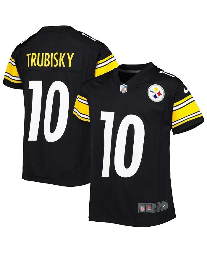 

Черная игровая майка Big Boys Mitchell Trubisky Pittsburgh Steelers Nike