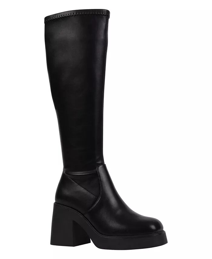 Женские сапоги Chantal на платформе с эластичной подошвой до колена GC Shoes, черный