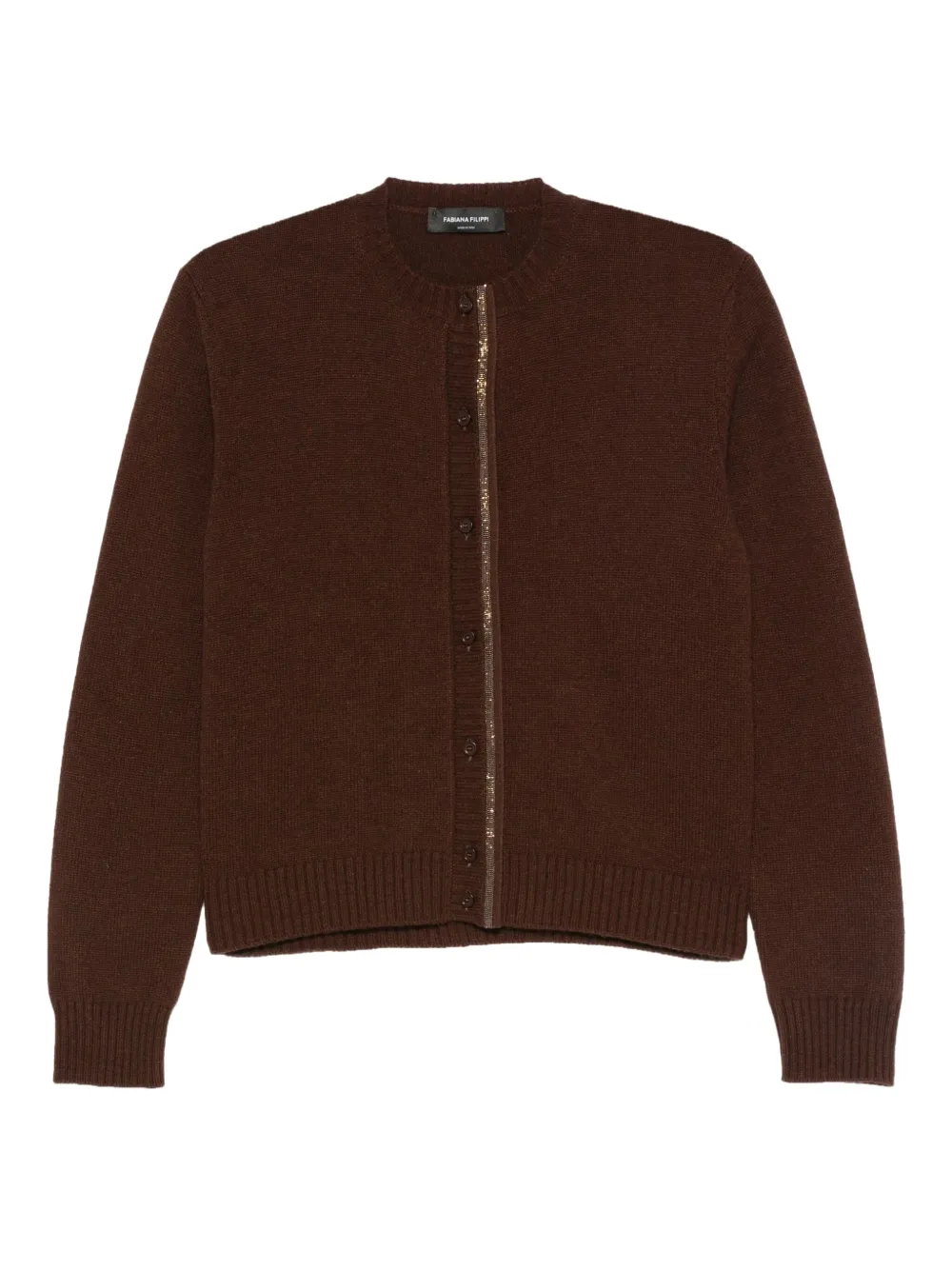 

Кардиган с цепочкой Fabiana Filippi, коричневый