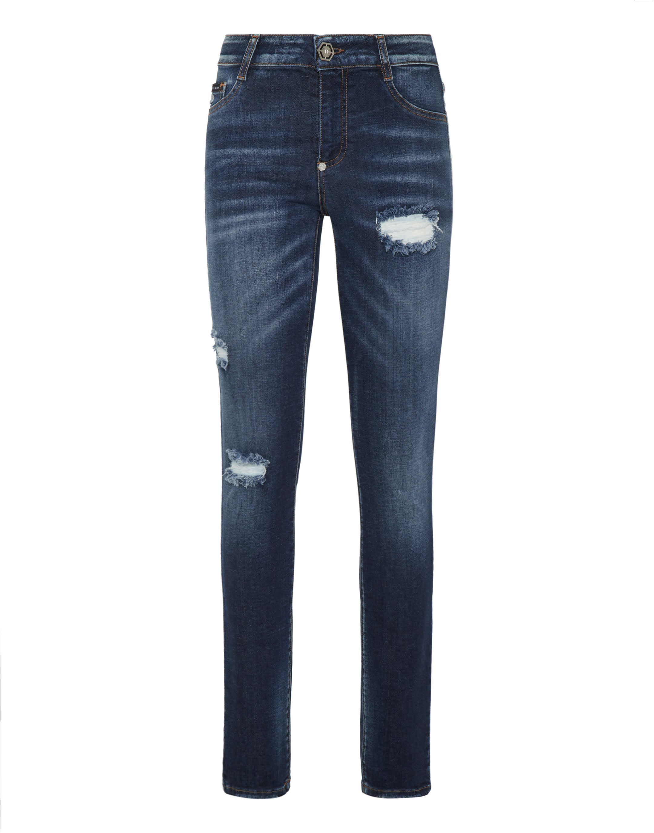 

Джинсовые джеггинсы PHILIPP PLEIN, цвет blue ocean