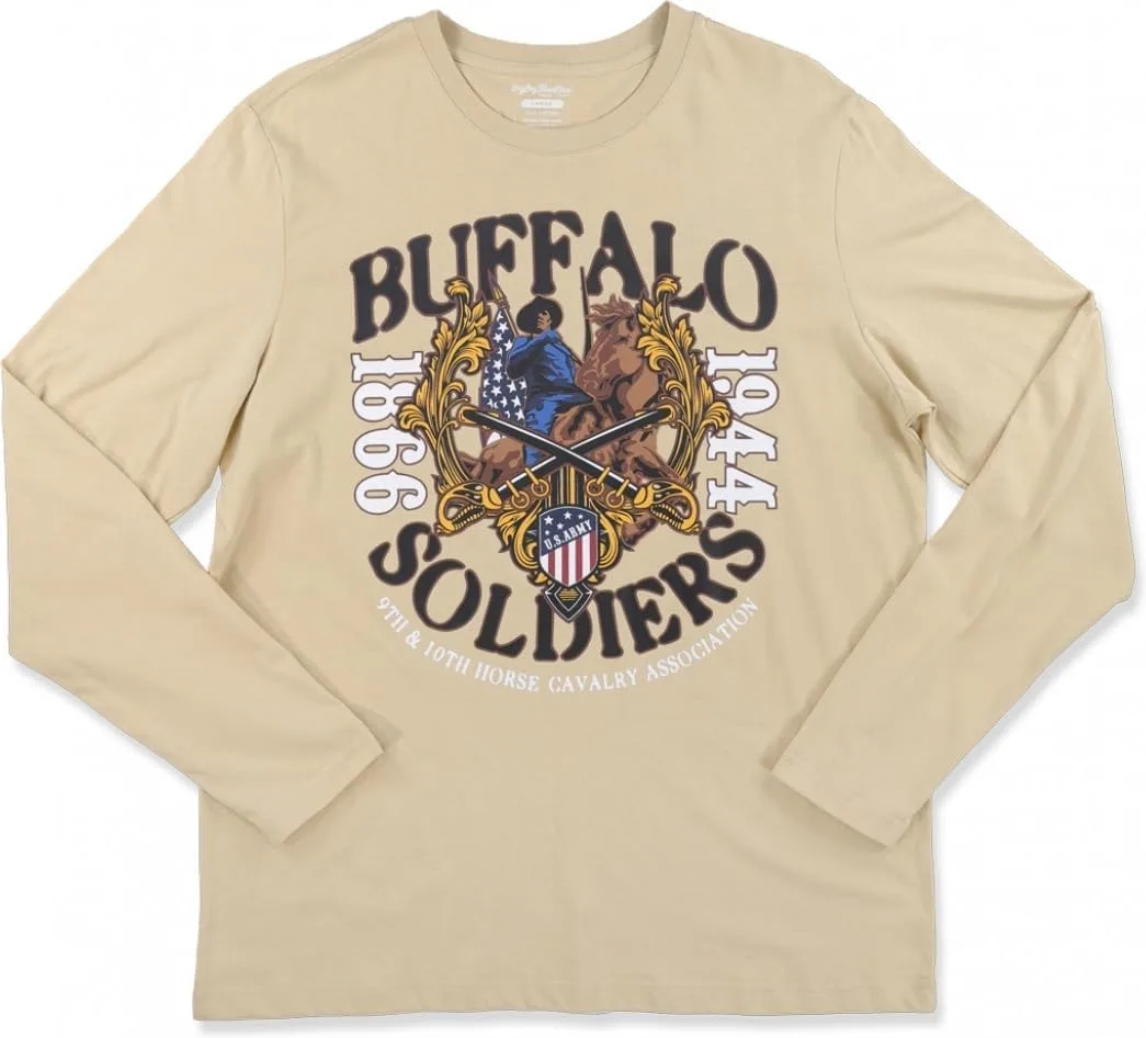 

Футболка с длинным рукавом Big Boy Buffalo Soldiers Calvary Association [Khaki] TCEShop