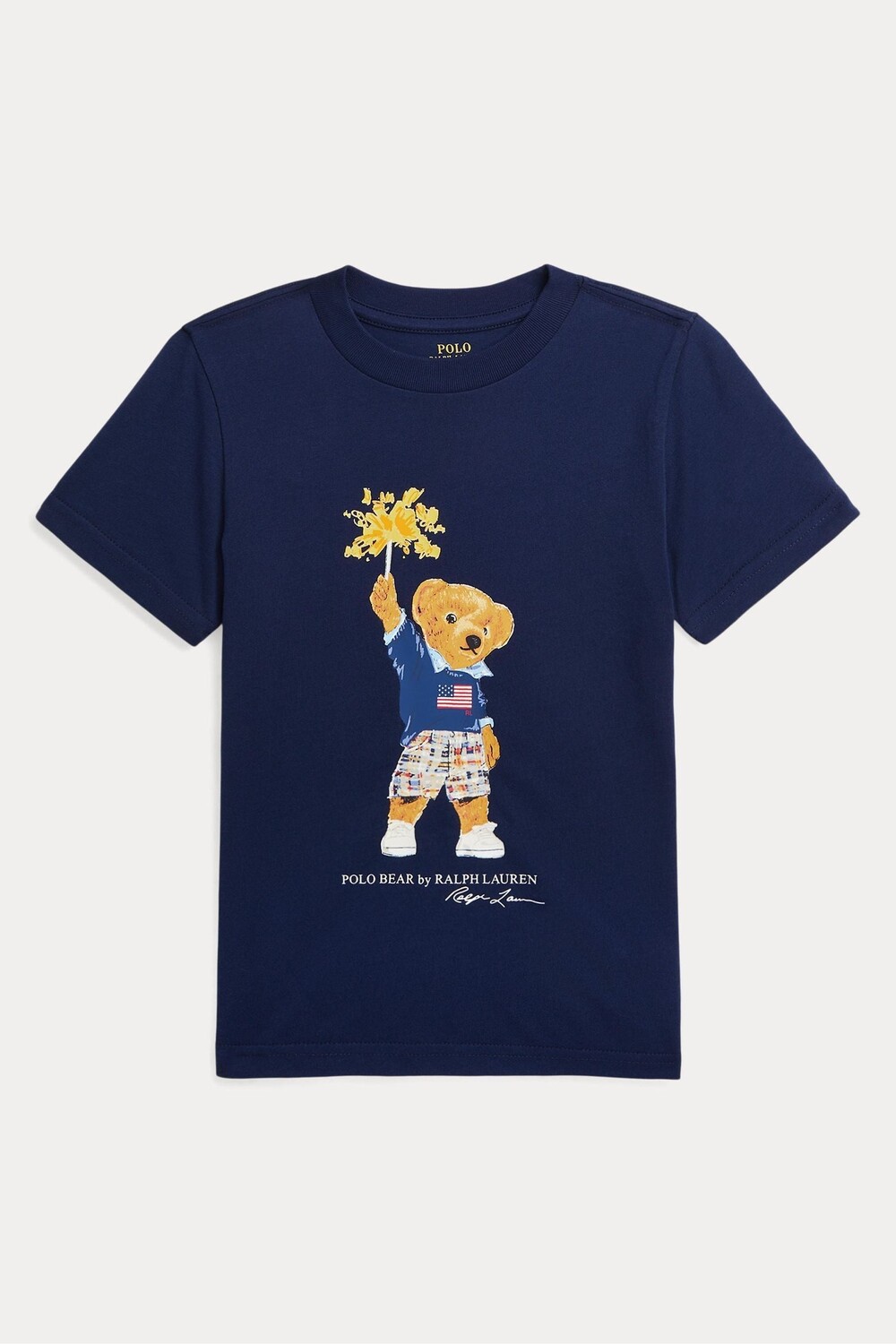 

Футболка из 100% хлопка Polo Ralph Lauren, синий