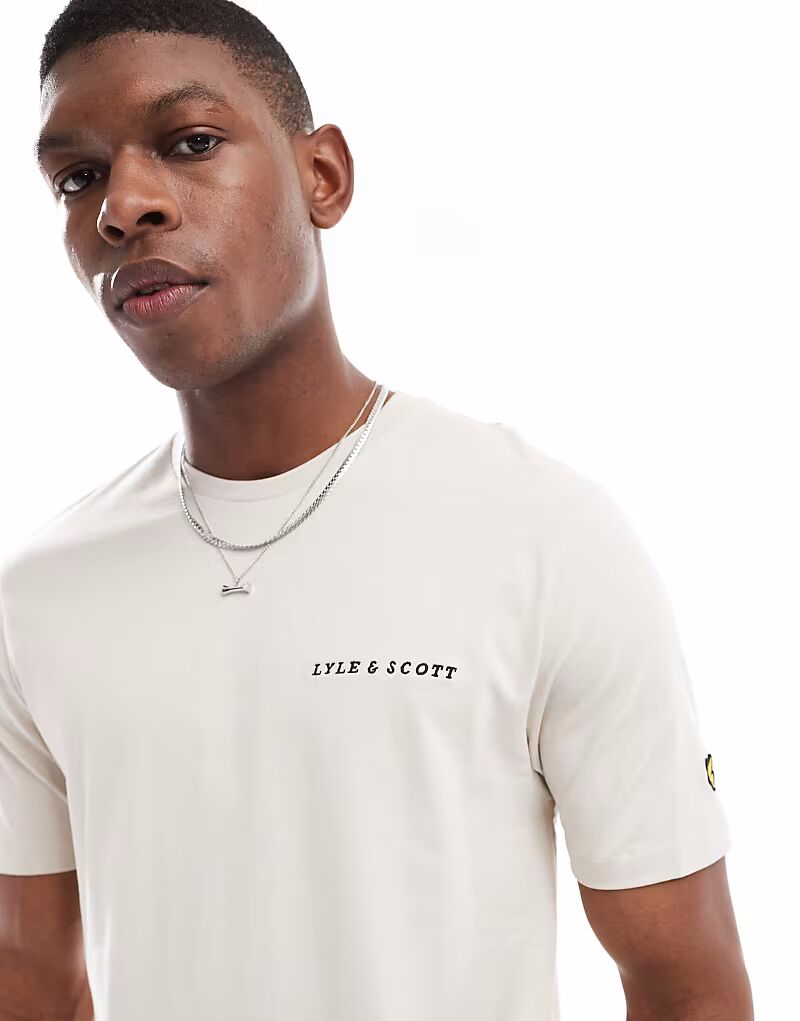 

Футболка Lyle & Scott Ss с вышивкой, цвет: черный/темно-синий, x239