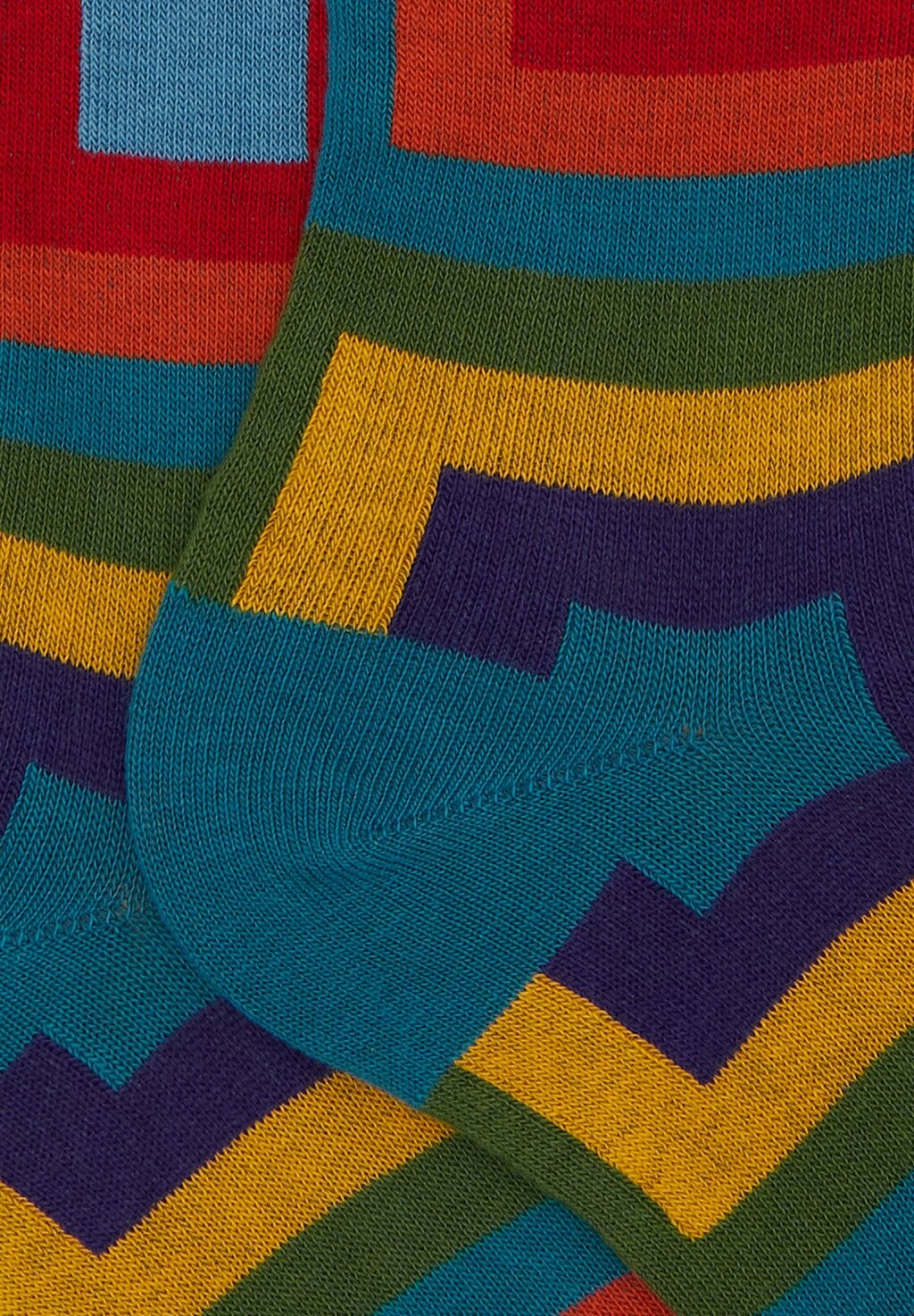 

Носки выше колена WITH CONCENTRIC SQUARE MOTIF Gallo, светло-голубой