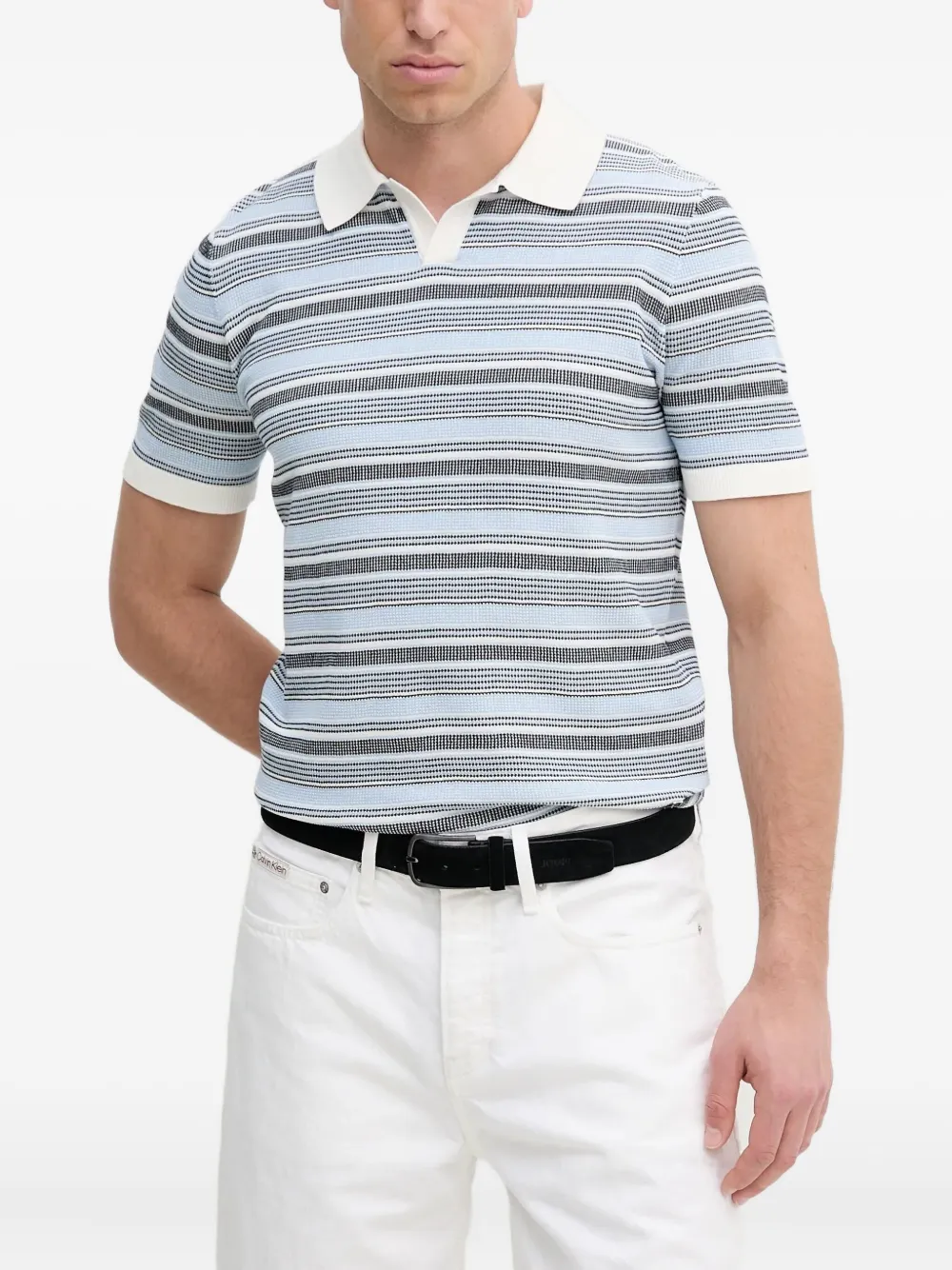 

Вязаная футболка в полоску Liu Jo, синий