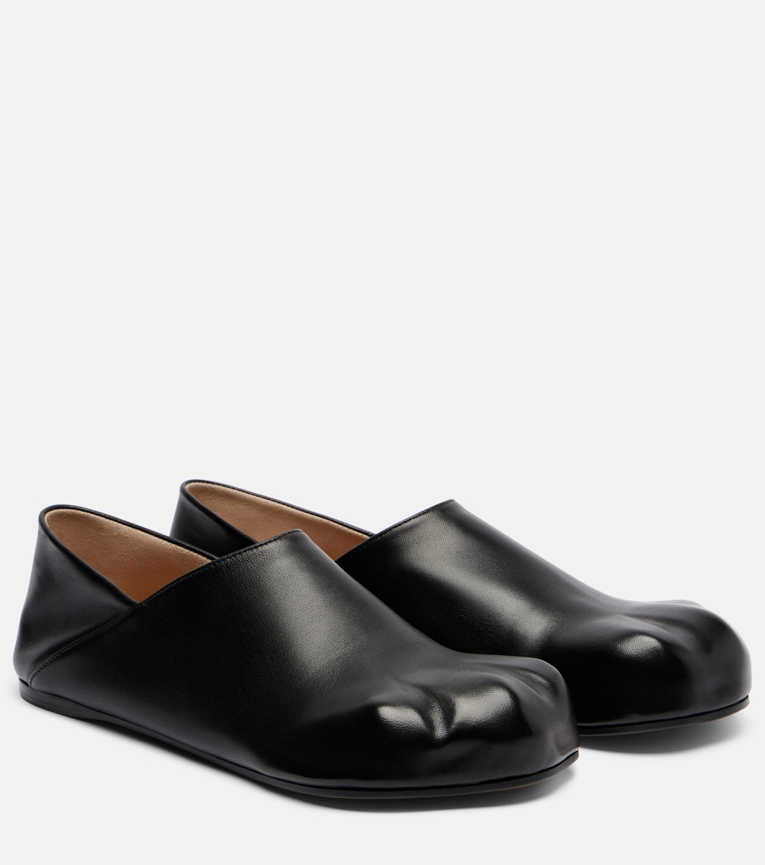 Кожаные слипоны JW Anderson, черный