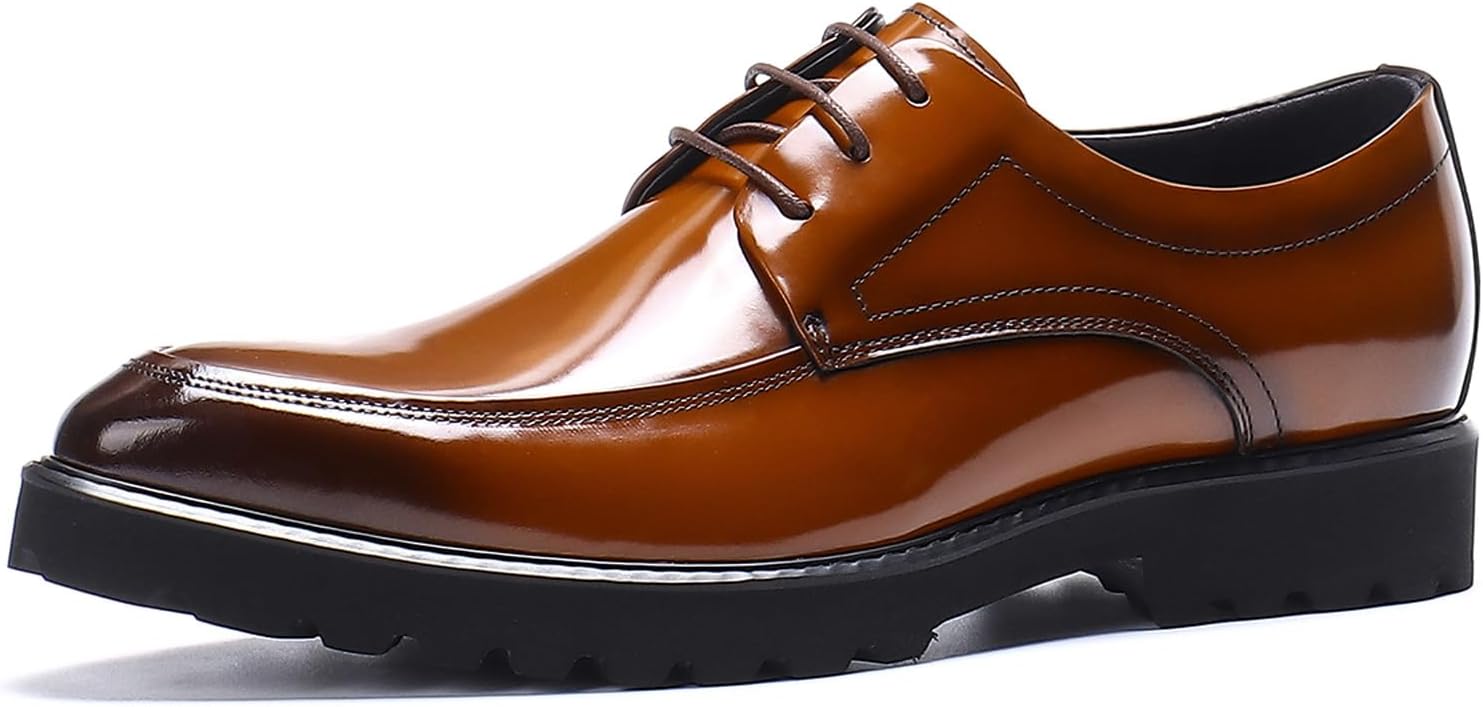 

Мужские дресc-туфли дерби с мокой, для бизнеса и повседневной носки, верх из цельной кожи, классические формальные 23550 Windhana, коричневый