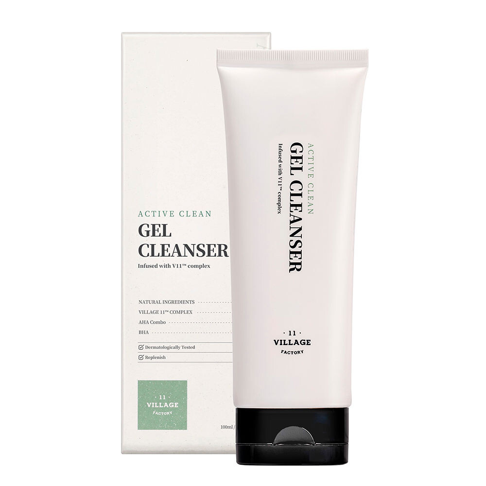 Гель для умывания Village 11 — Очищающий гель для лица Active clean gel cleanser, 100 мл — фото 2