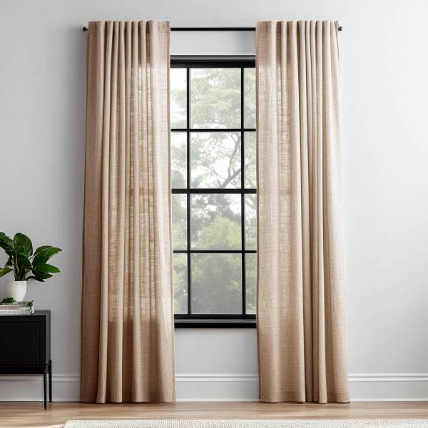

Штора HOOMstylen Halbtransparant Kräuselband, 1x270x140 см, бежевый