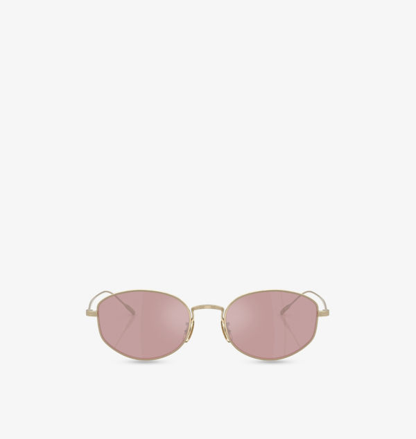 

Солнцезащитные очки в титановой овальной оправе Ov1347St Sirry Oliver Peoples, золотой