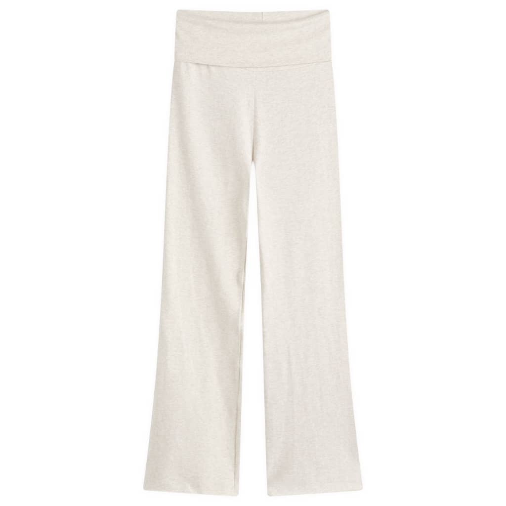 

Хлопковые брюки с отворотом из джерси Skims, цвет oatmeal heather