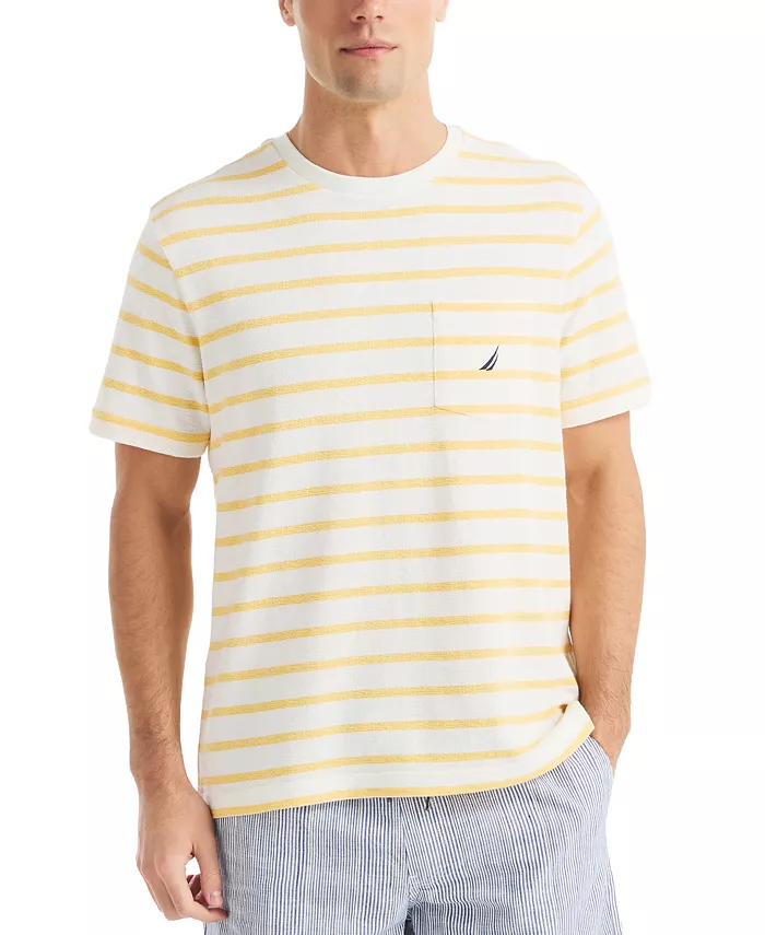 

Мужская футболка с полосками Crewneck Nautica, белый