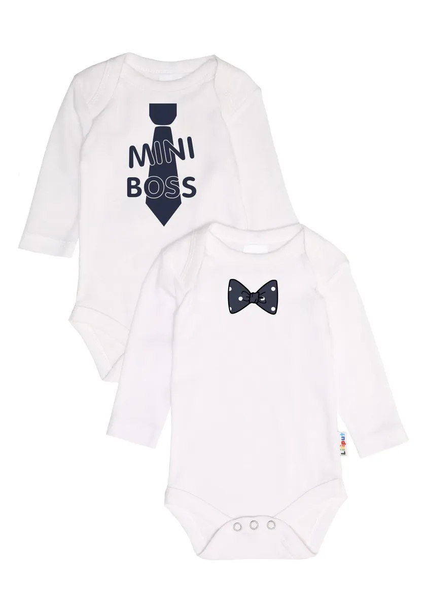 

Боди Liliput "Mini Boss", с кнопками в промежности, белый