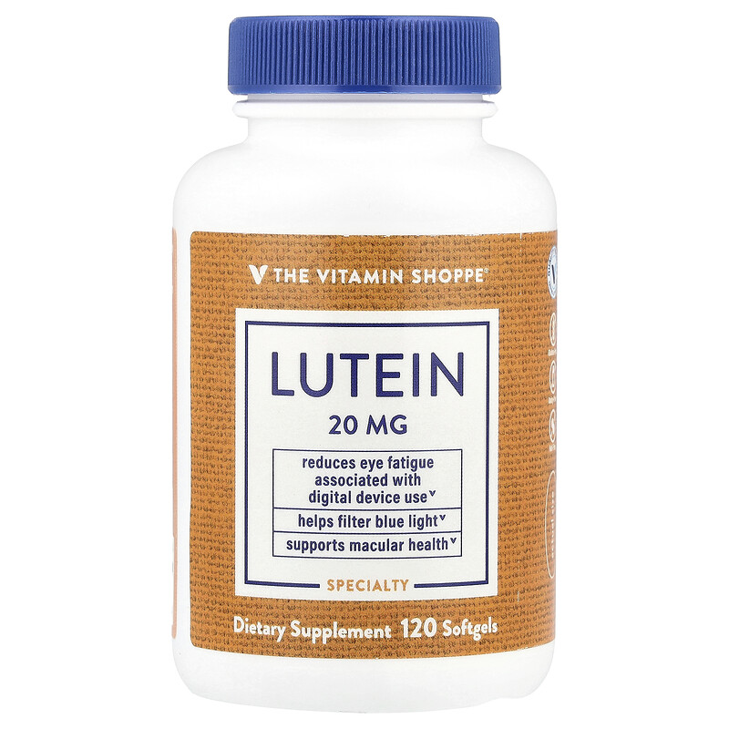 

The Vitamin Shoppe, лютеин, 20 мг, 120 капсул