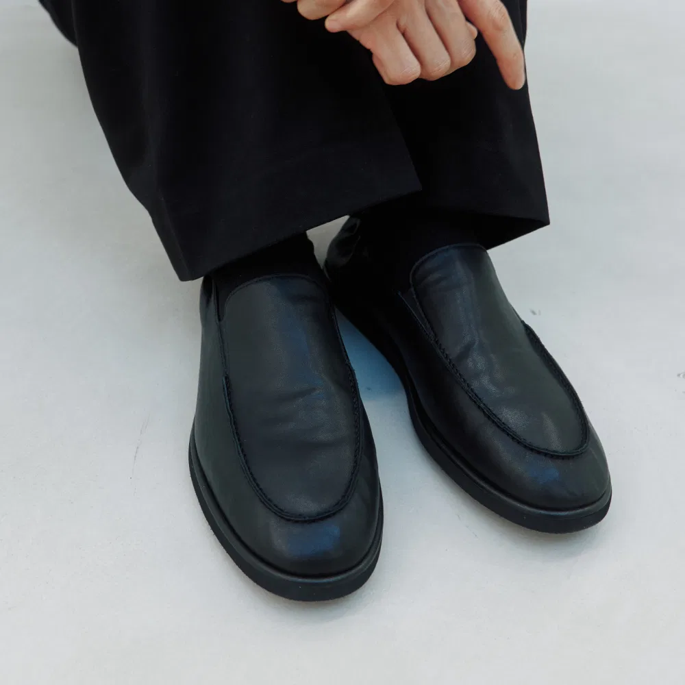 Мужские комфортные лоферы Soft Black от Atelier De Lumen
