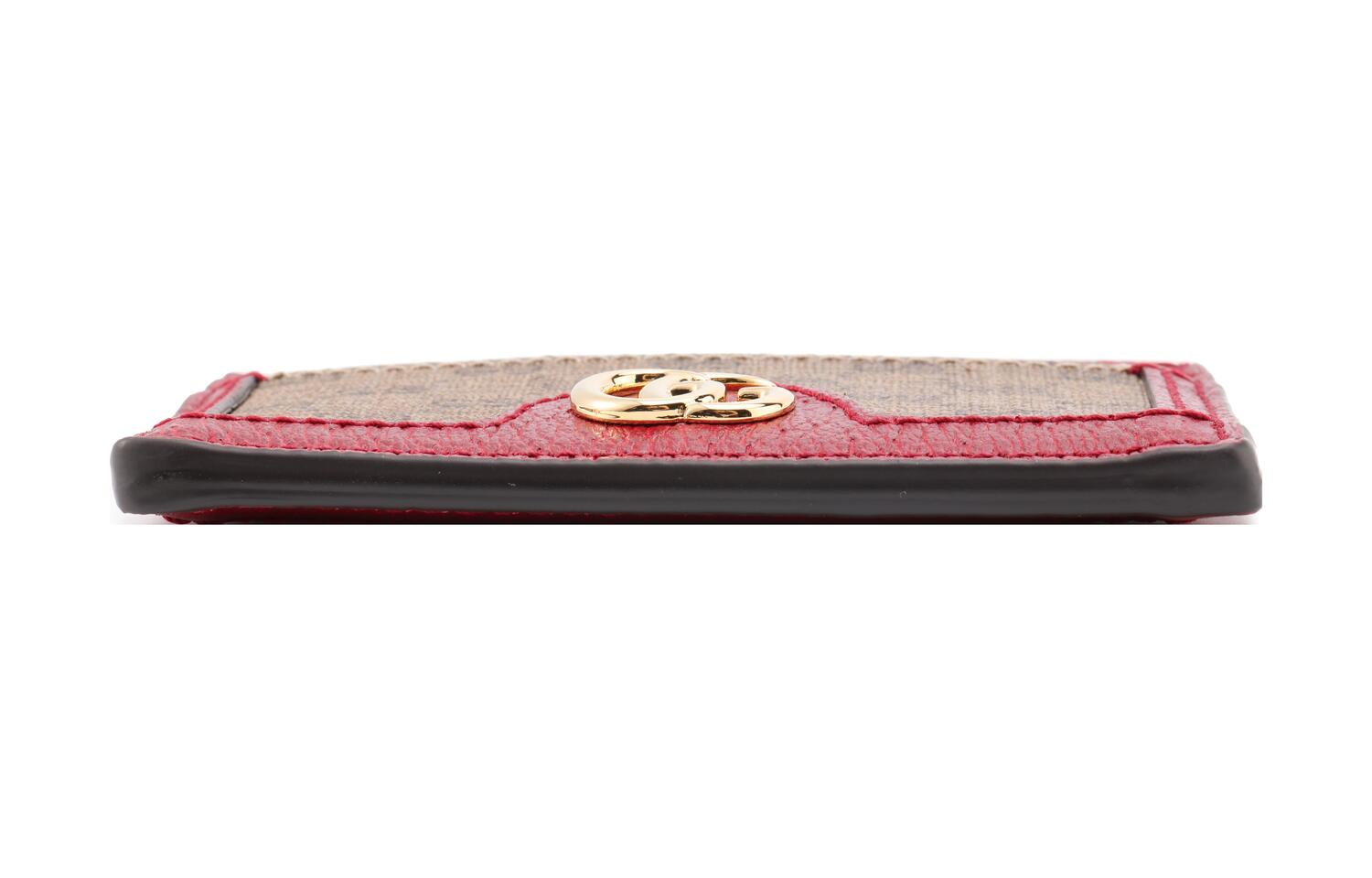 GUCCI Коллаборация с Doraemon холщовая сумка с кожаным кардхолдером унисекс Ebony/Red — фото 4