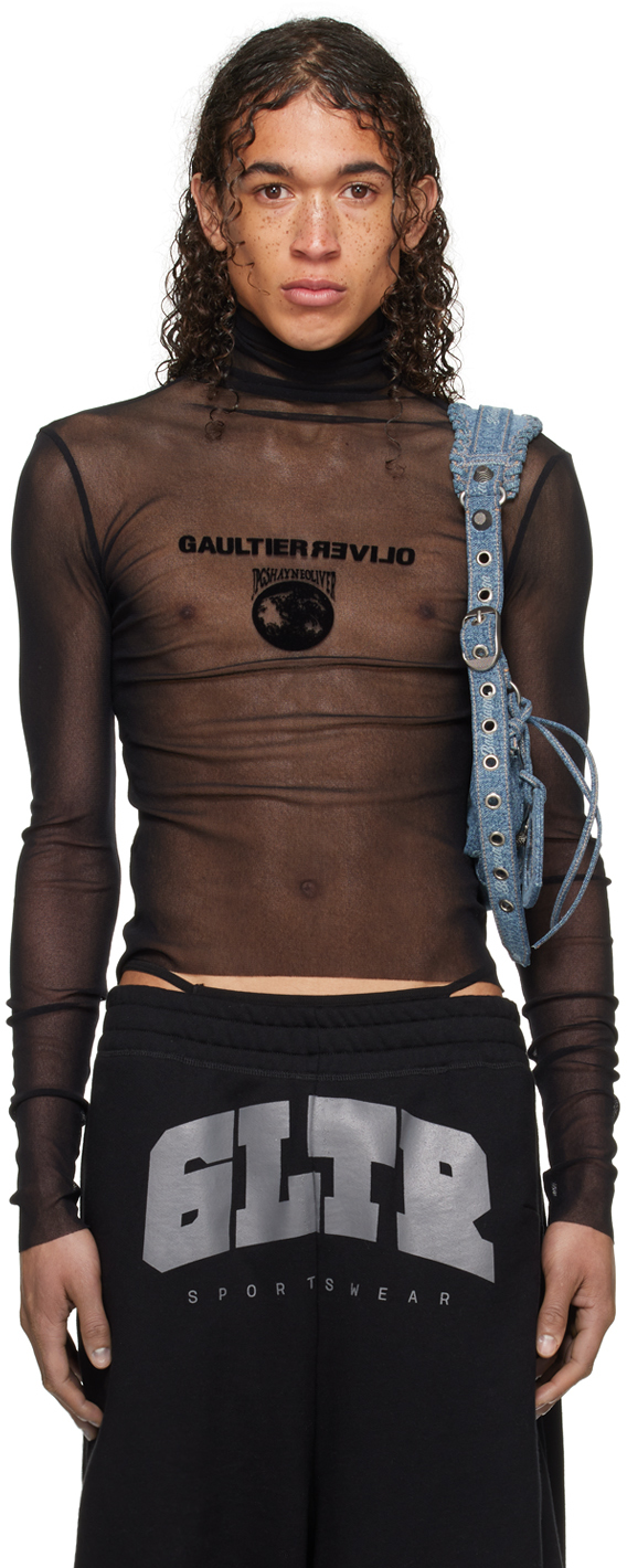 

Черная водолазка Hayne Oliver Edition Jean Paul Gaultier