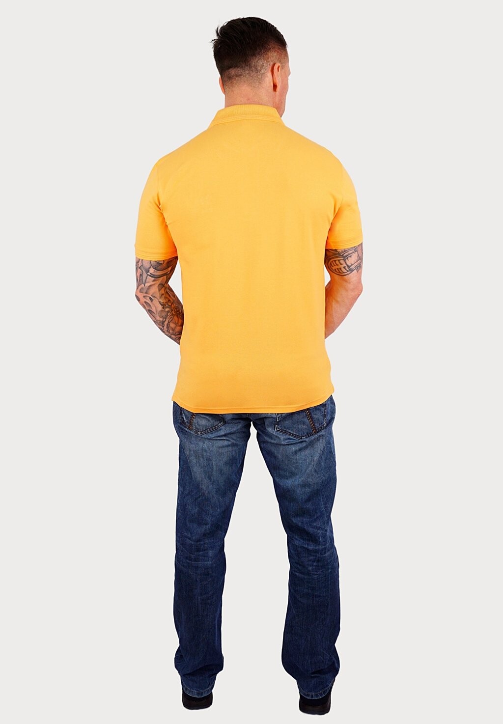 Рубашка-поло Shortsleeve Axel U.S. Polo Assn., оранжевая — фото 2