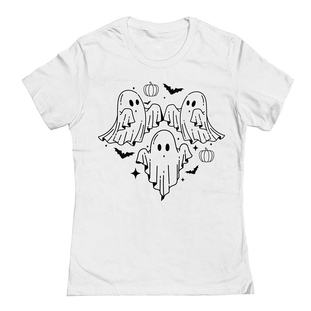 

Футболка Junior's 3 Ghosts Flying Halloween с рисунком, белый