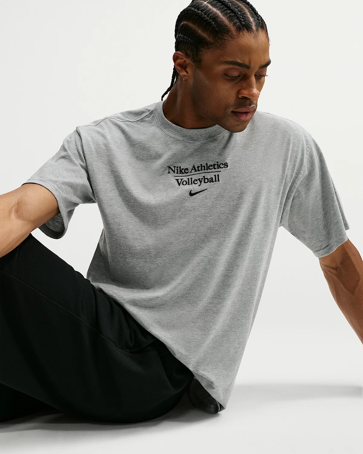 Мужская футболка Max90 Nike Volleyball, Dark Grey Heather — фото 3