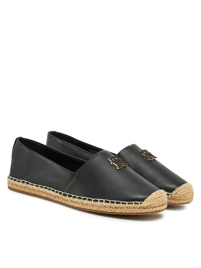 Эспадрильи Tommy Hilfiger Th Logo Leather Espadrille FW0FW08540, черный — фото 2
