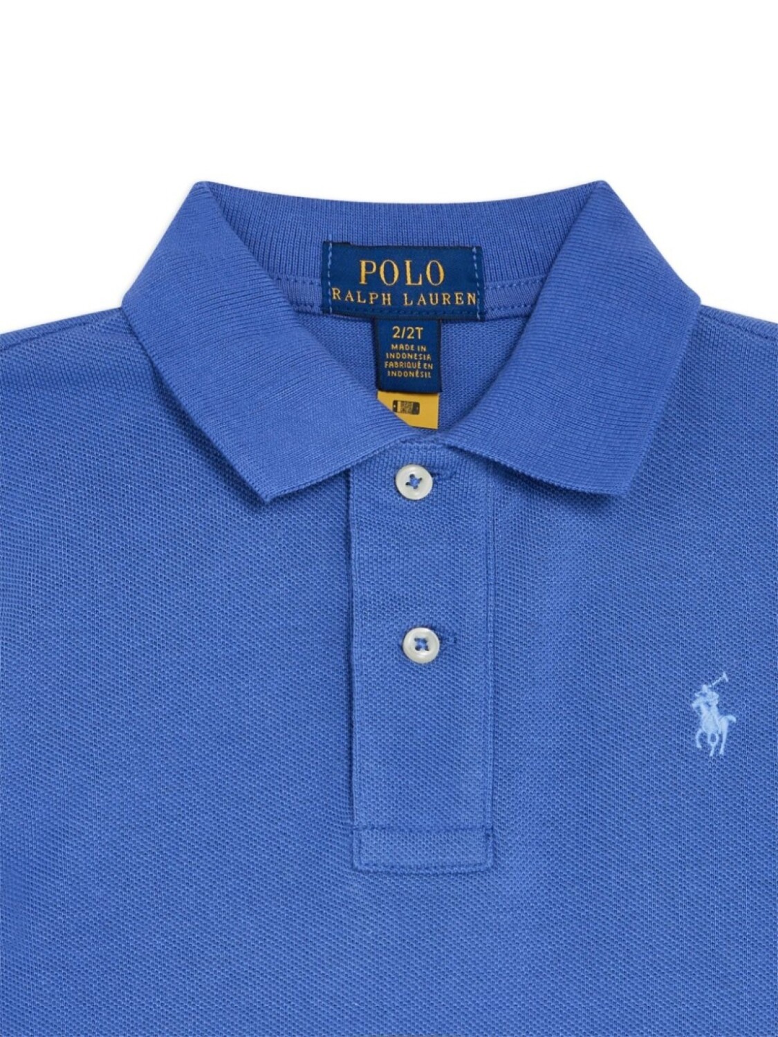 Ralph Lauren рубашка поло с вышитым логотипом, синий — фото 3
