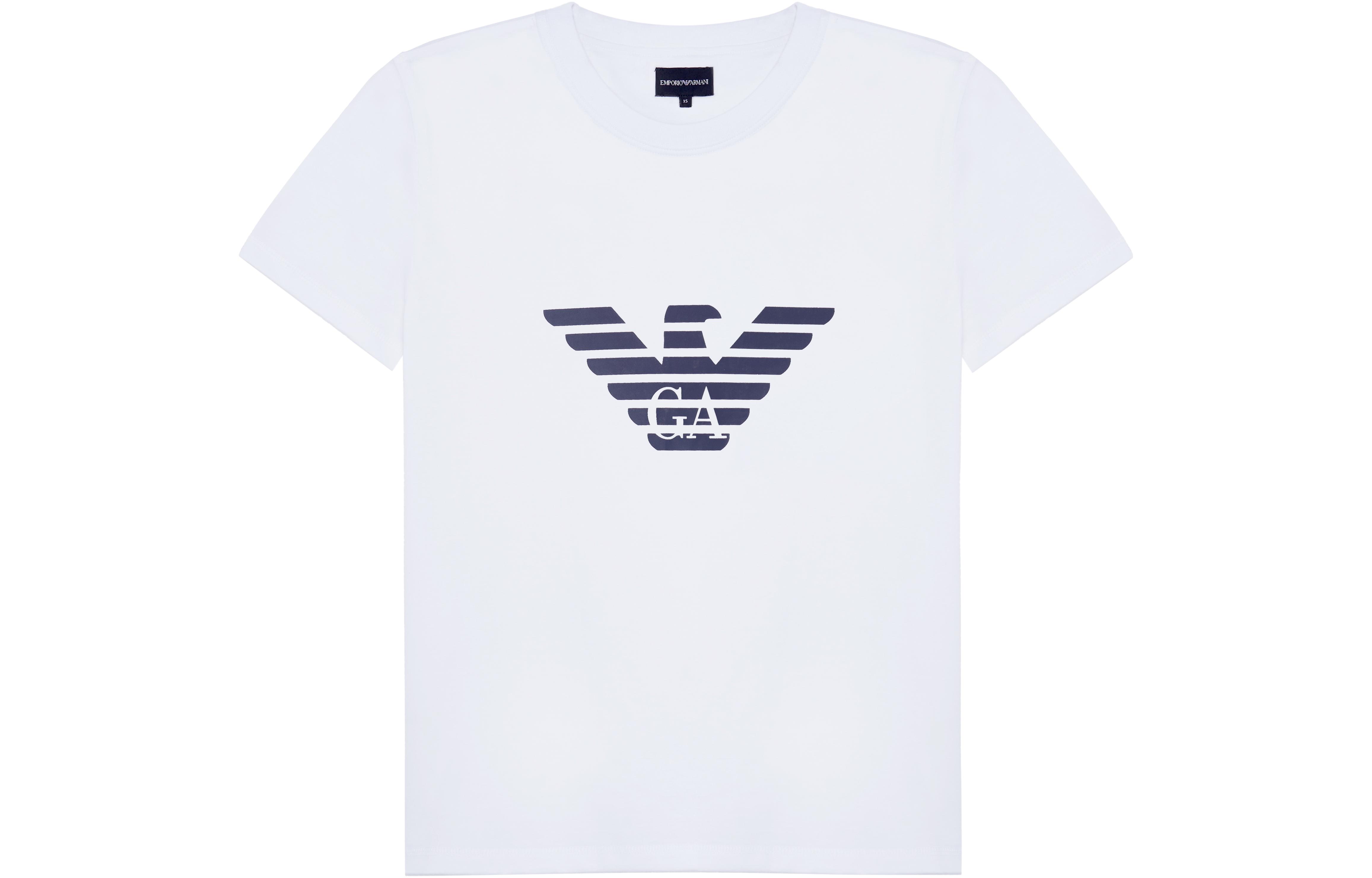 

Футболка с логотипом Eagle EMPORIO ARMANI, белая
