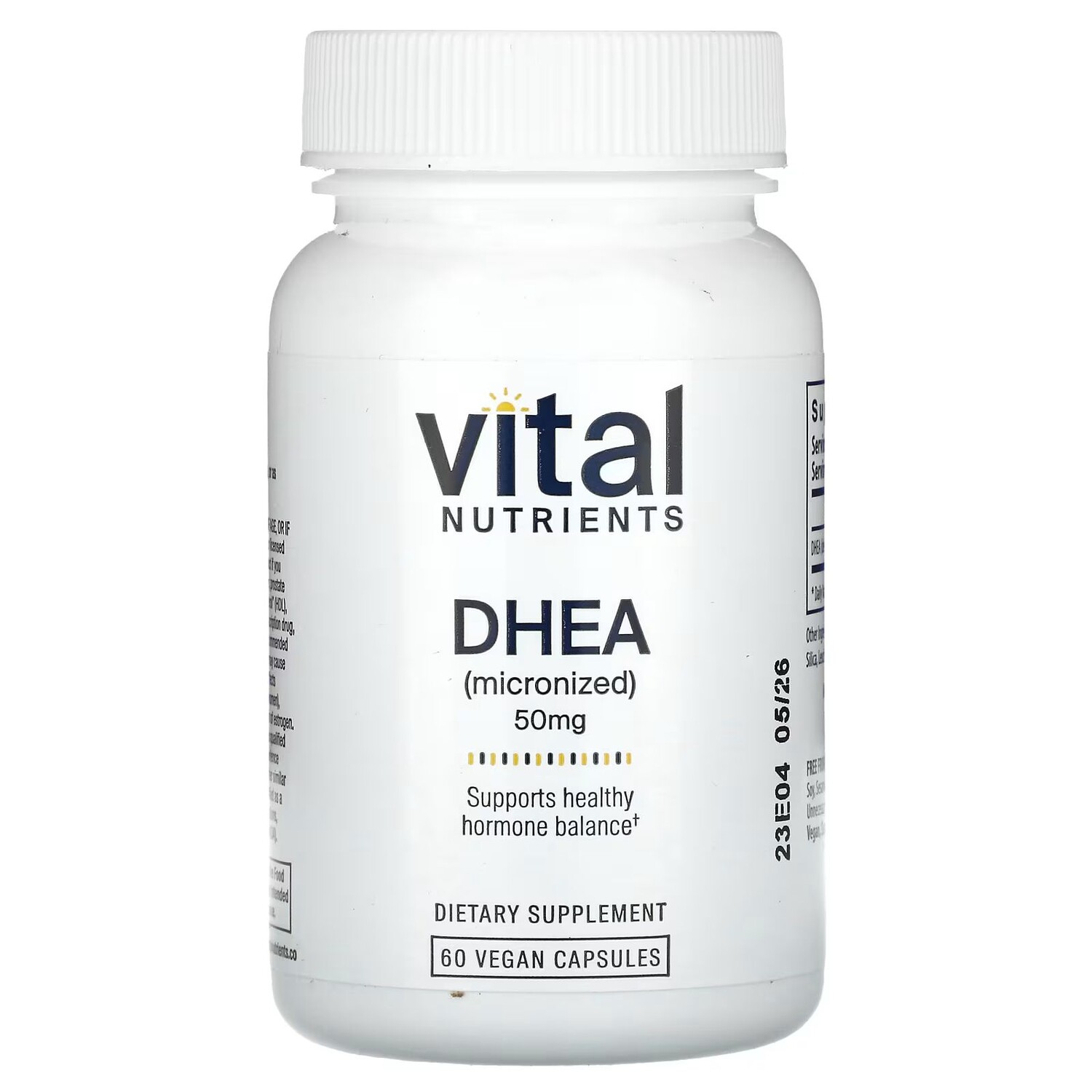 

ДГЭА (микронизированный), 50 мг, 60 веганских капсул Vital Nutrients