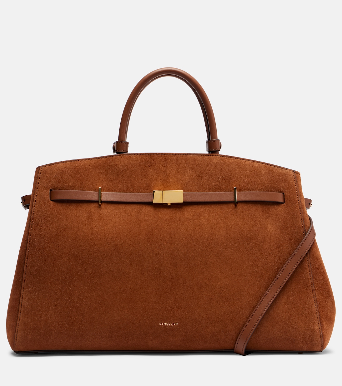 

Сумка-тоут из замши Hudson DeMellier, Deep Tan