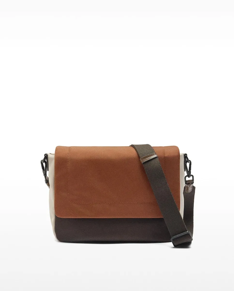 

Женская сумка-бандо с клапаном и магнитной застежкой, гладкая Parfois, серовато-красный