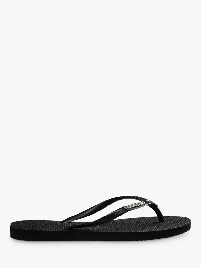 

Шлепанцы Havaianas Slim Metallic Logo, цвет black/silver