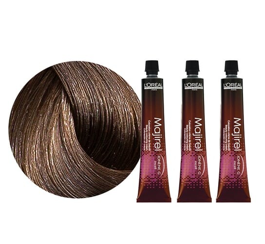 

Краска для волос, 6 темно-русых, 3x50мл L'Oréal Professionnel, Majirel