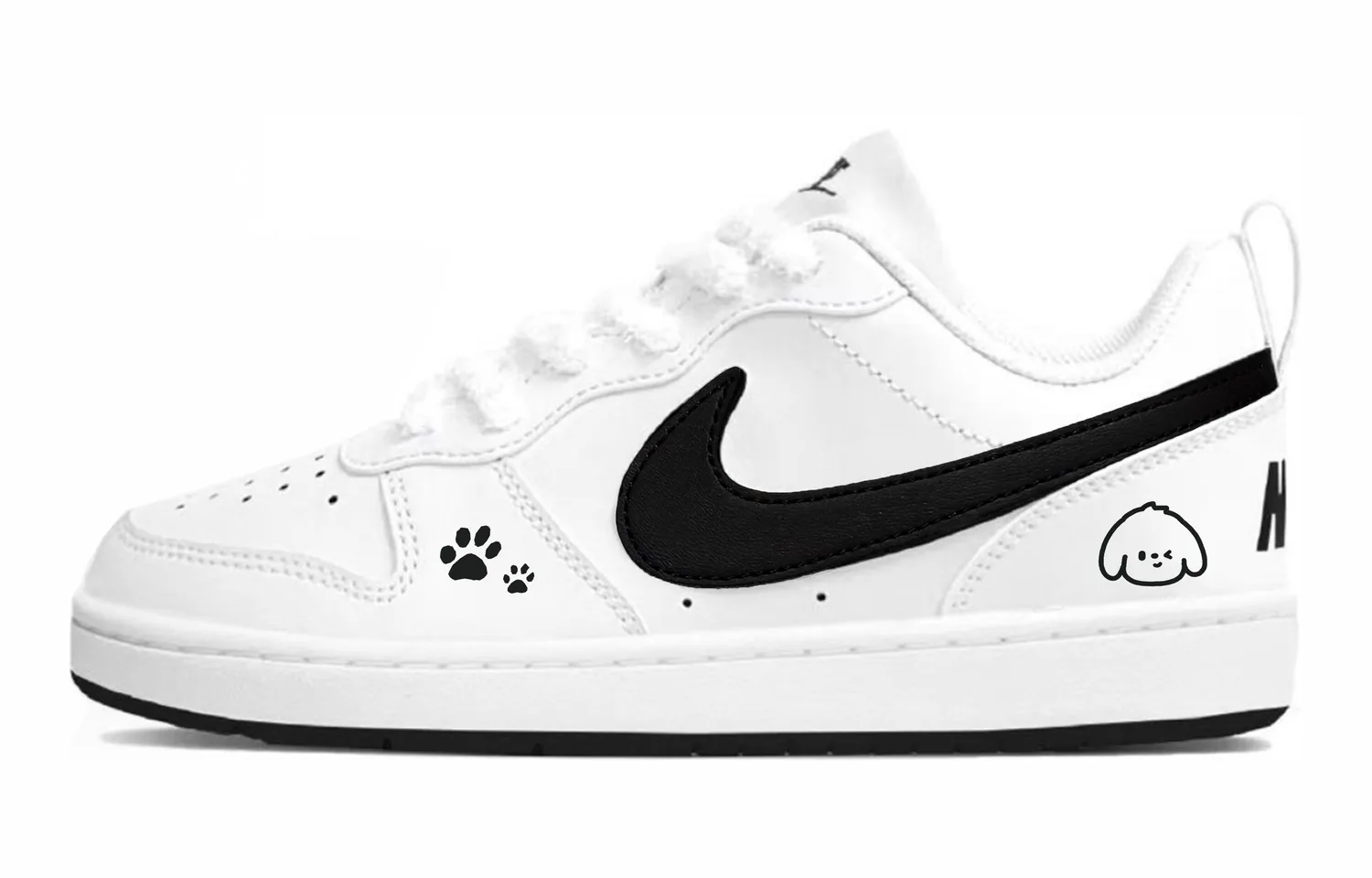 Nike Court Borough Low Top Skateboard Shoes Black Unisex