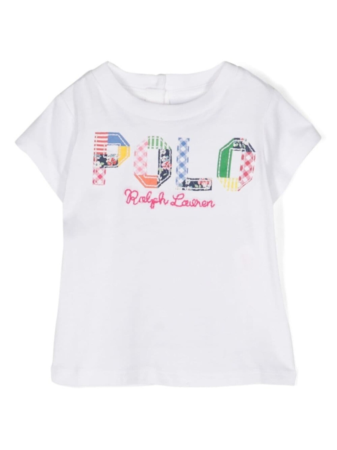 

Ralph Lauren Kids футболка с вышитым логотипом, белый