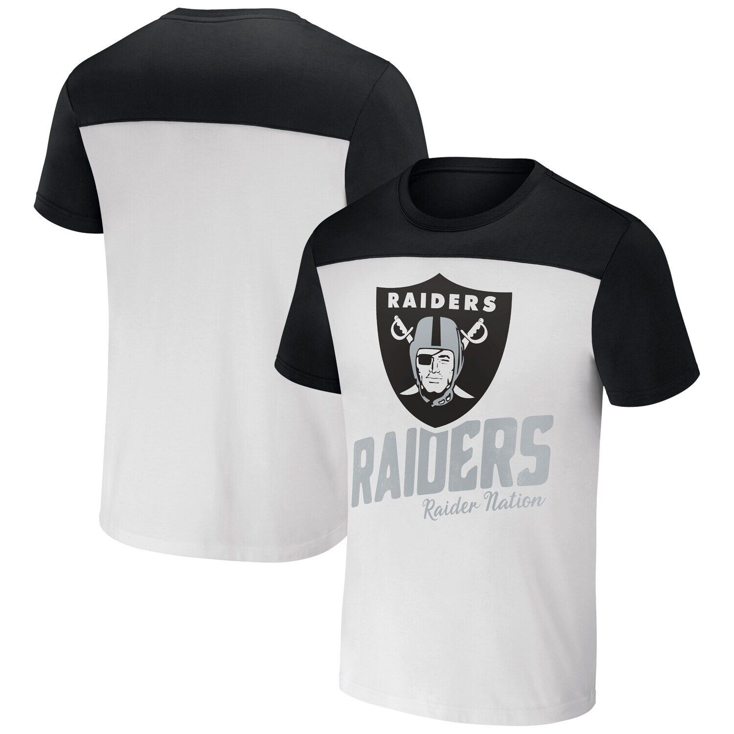 

Мужская футболка NFL x Darius Rucker Collection от Fanatics Cream Las Vegas Raiders с цветными блоками