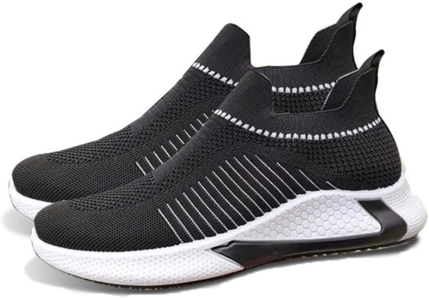 

Мужские ортопедические удобные кроссовки большого размера, дышащие и легкие, легко надеваются и снимаются, для бега, ходьбы, спорта, тренажерного зала, тенниса (черные, 39) Hpkjuyds