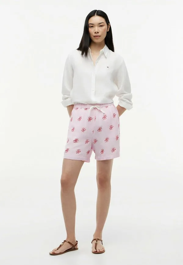 Шорты с принтом Tommy Hilfiger, Script Ithaca Rose Petal — фото 2